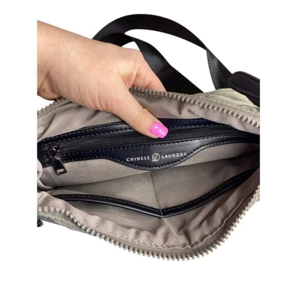 Chinese‎ Laundry Quilted Crossbody Bag With Adjustable Strap & Zip Closure